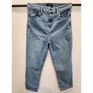 Vintage Calvin Klein High Rise Mom Jeans - Light Wash Tapered Leg - Size 14